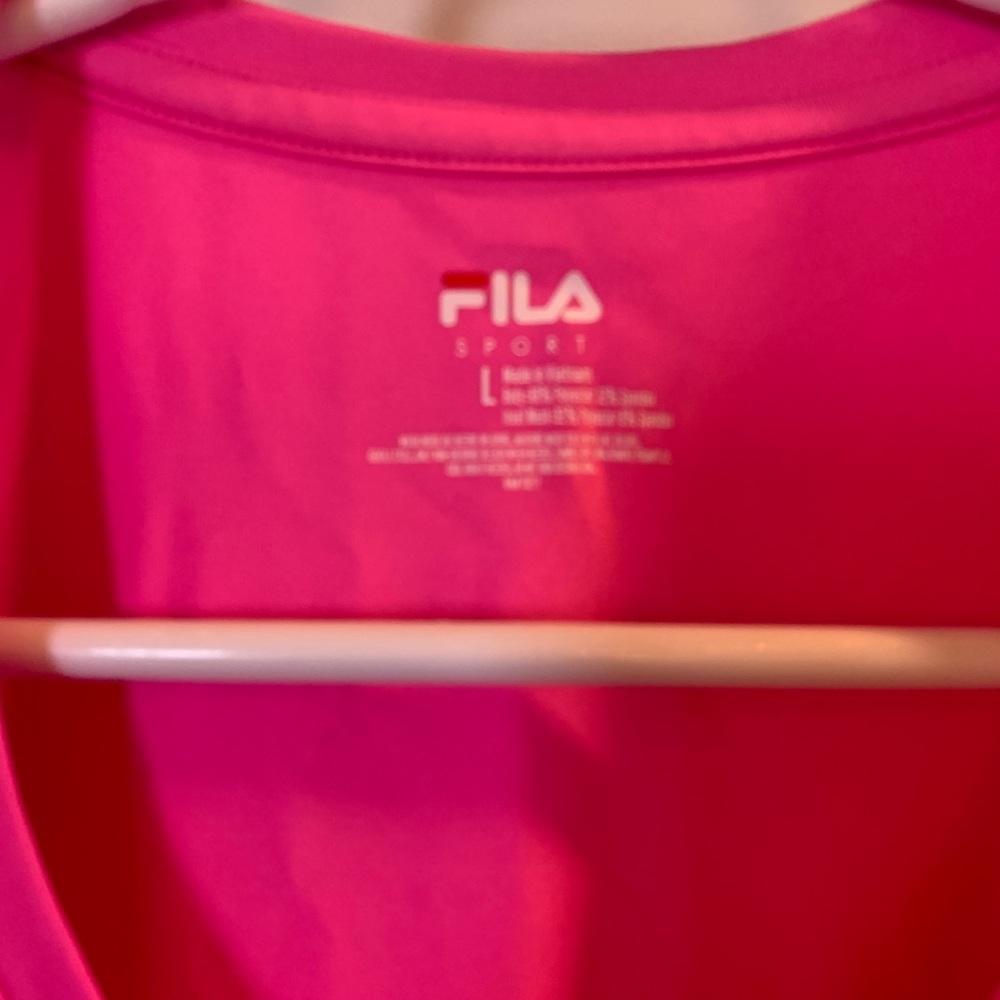 Fila Neon Pink Running T-Shirt, Large - Picture 4 of 4